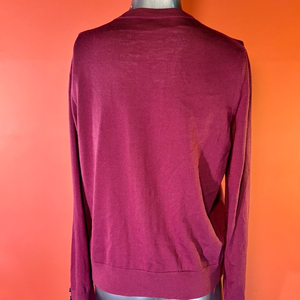 Banana Republic Burgundy Button-Up Cardigan - Picture 4 of 4